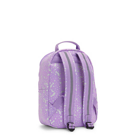 Kipling Seoul Small Printed Tablet Rygsække Lilla | DK 1613VR